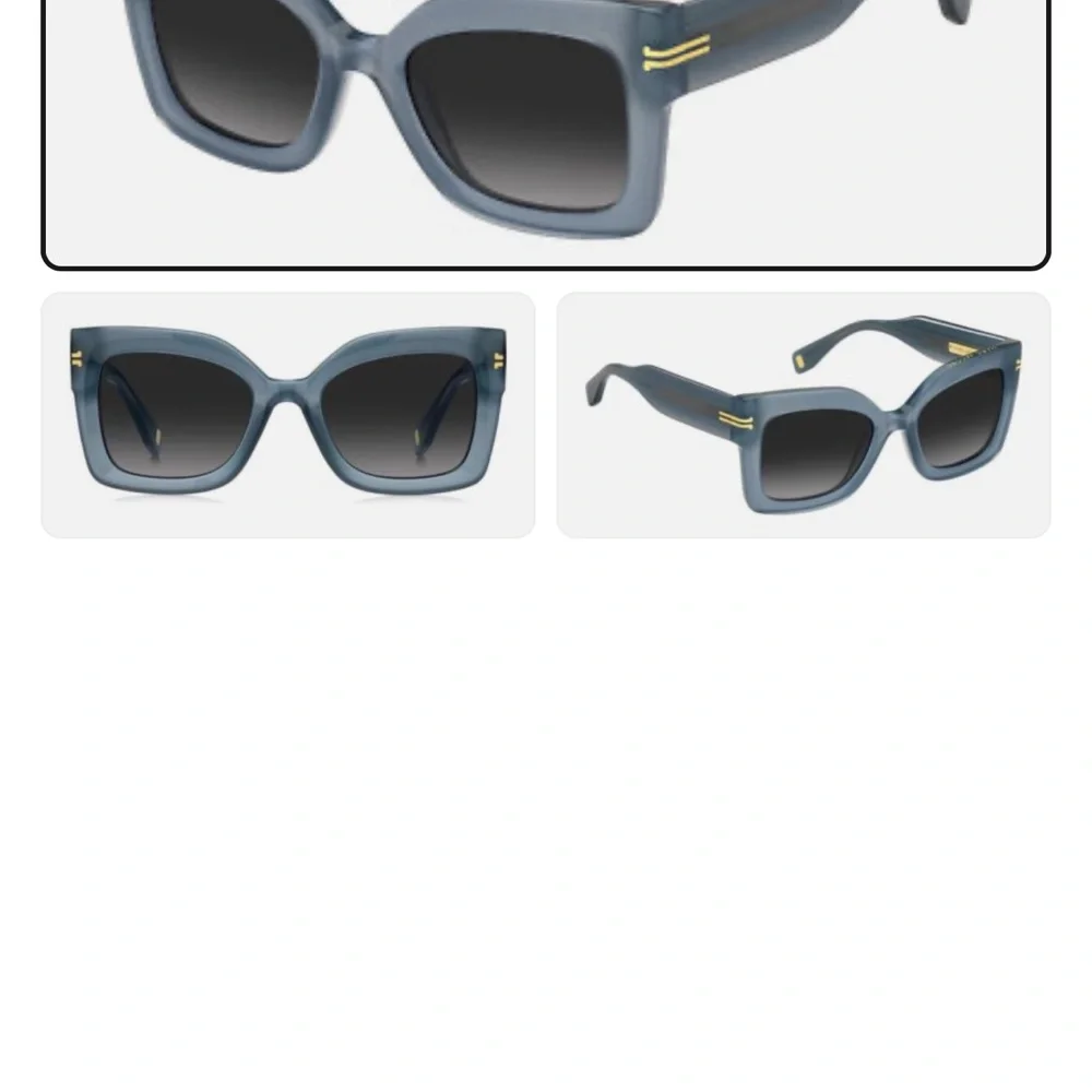 Marc Jacobs Blue Square Sunglasses - Picture 1 of 6